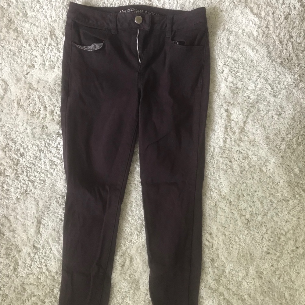 Women’s Burgundy American Eagle Jeggings